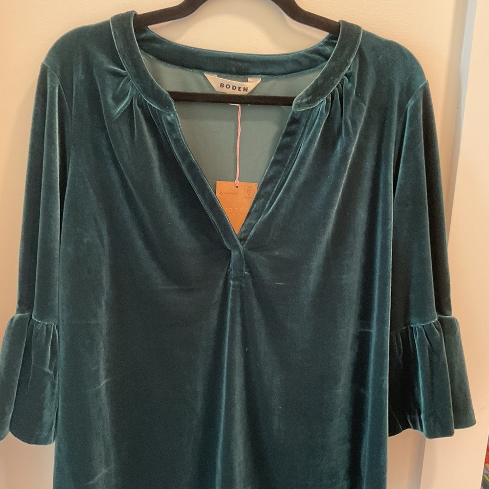 Boden Velvet Blouse
